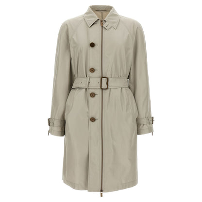 Burberry Gray Satin Coat
