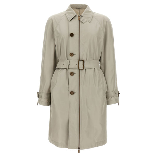 Burberry Gray Satin Coat