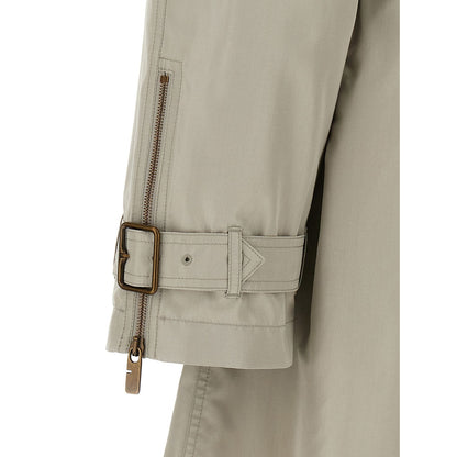 Burberry Gray Satin Coat