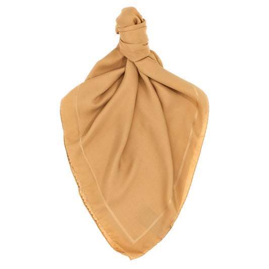 Saint Laurent Beige Silk Foulard