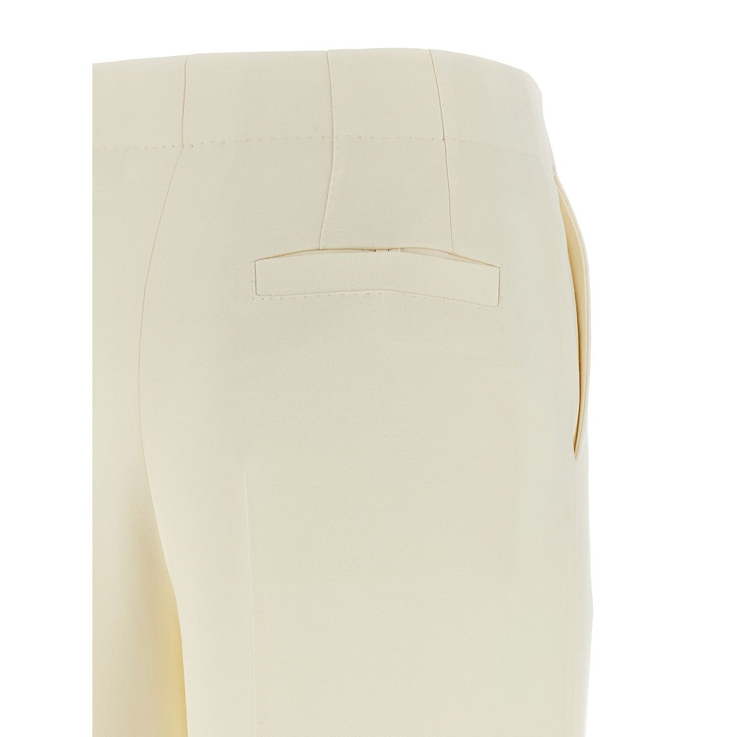 Brioni White Wool Casual Pants