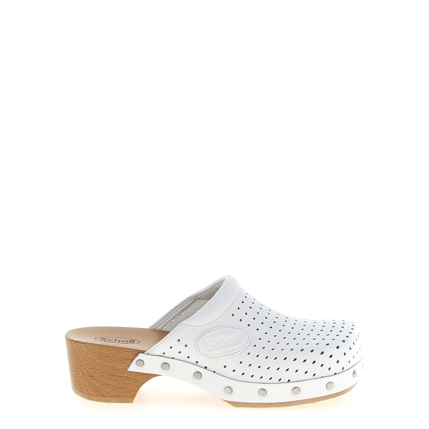 Balenciaga White Calfskin Clogs
