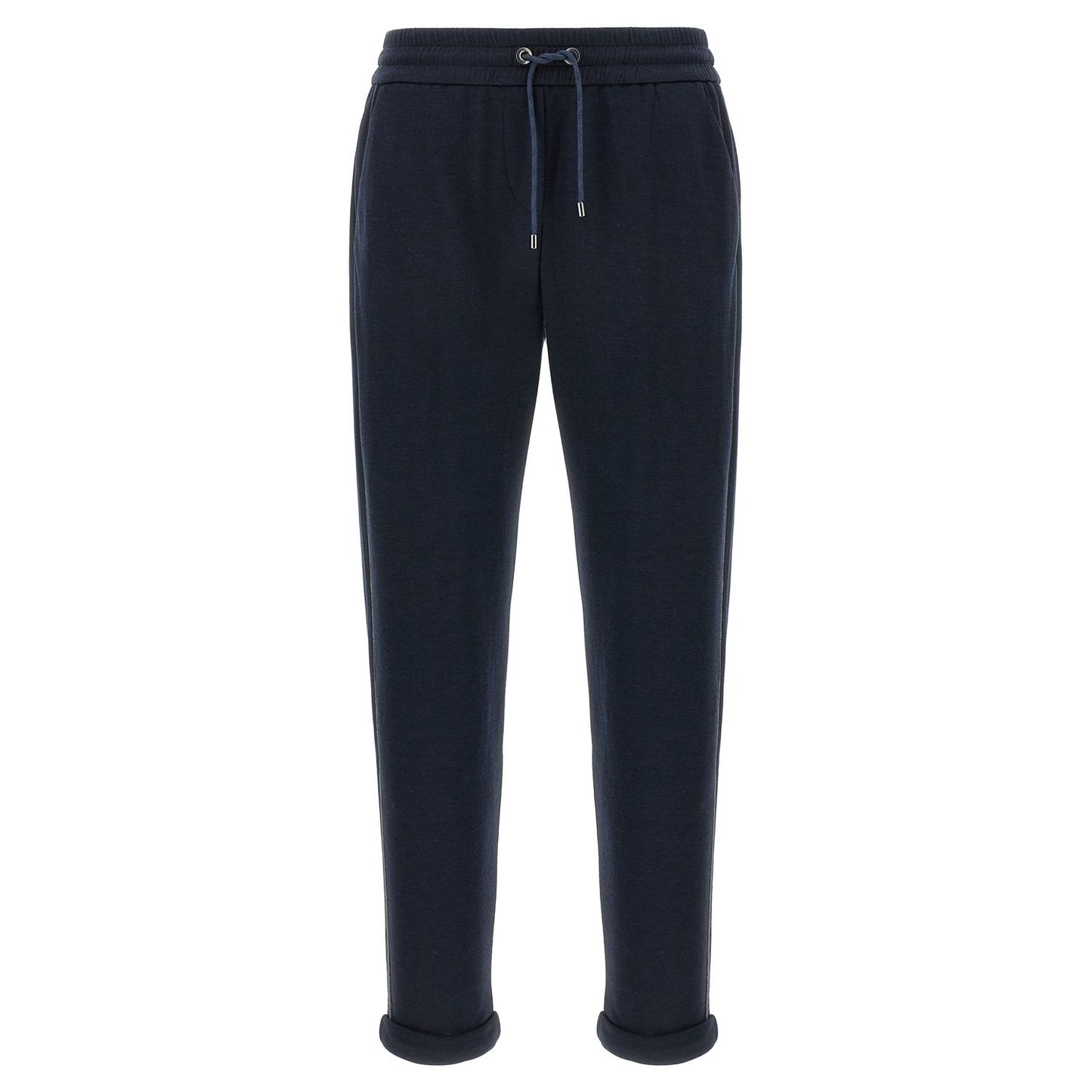 Brunello Cucinelli Blue Cotton Joggers (Workout Pants)