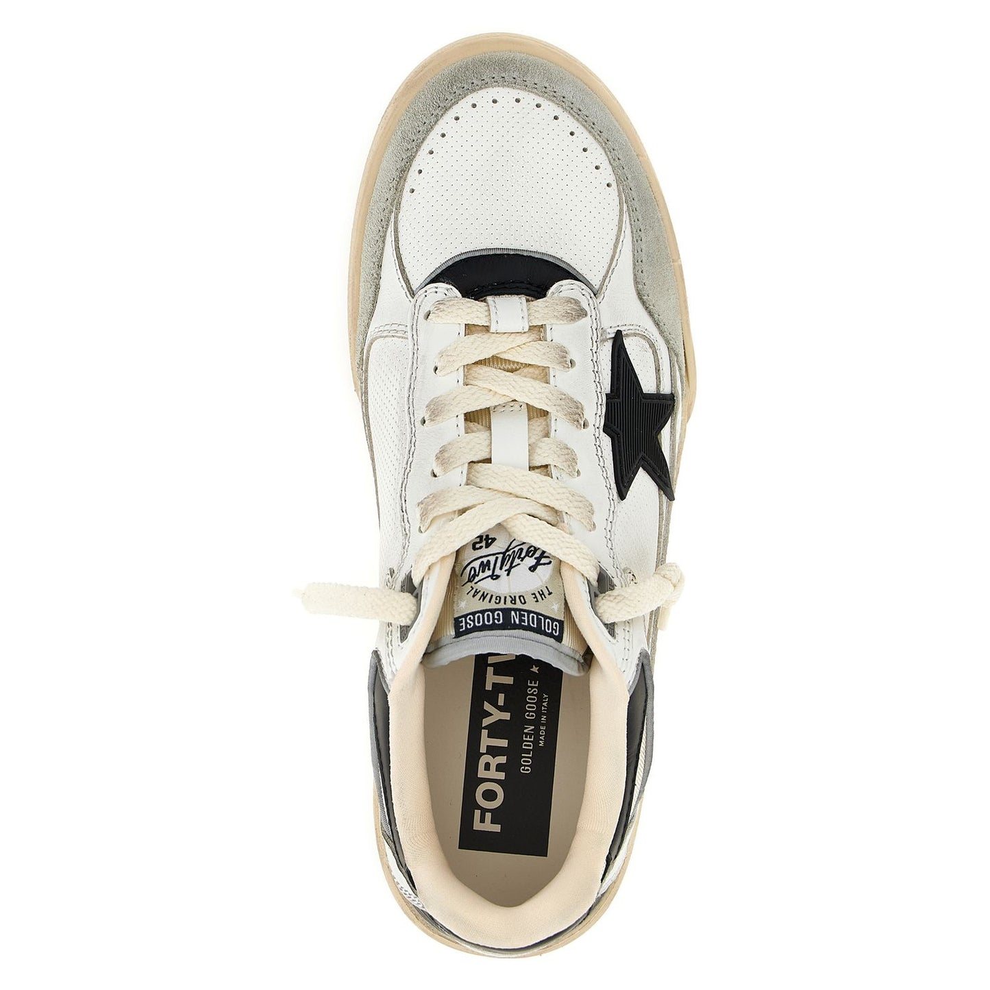 Golden Goose Bicolor Leather Athletic Sneakers