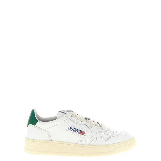 Autry Bicolor Goatskin Low Top Sneakers