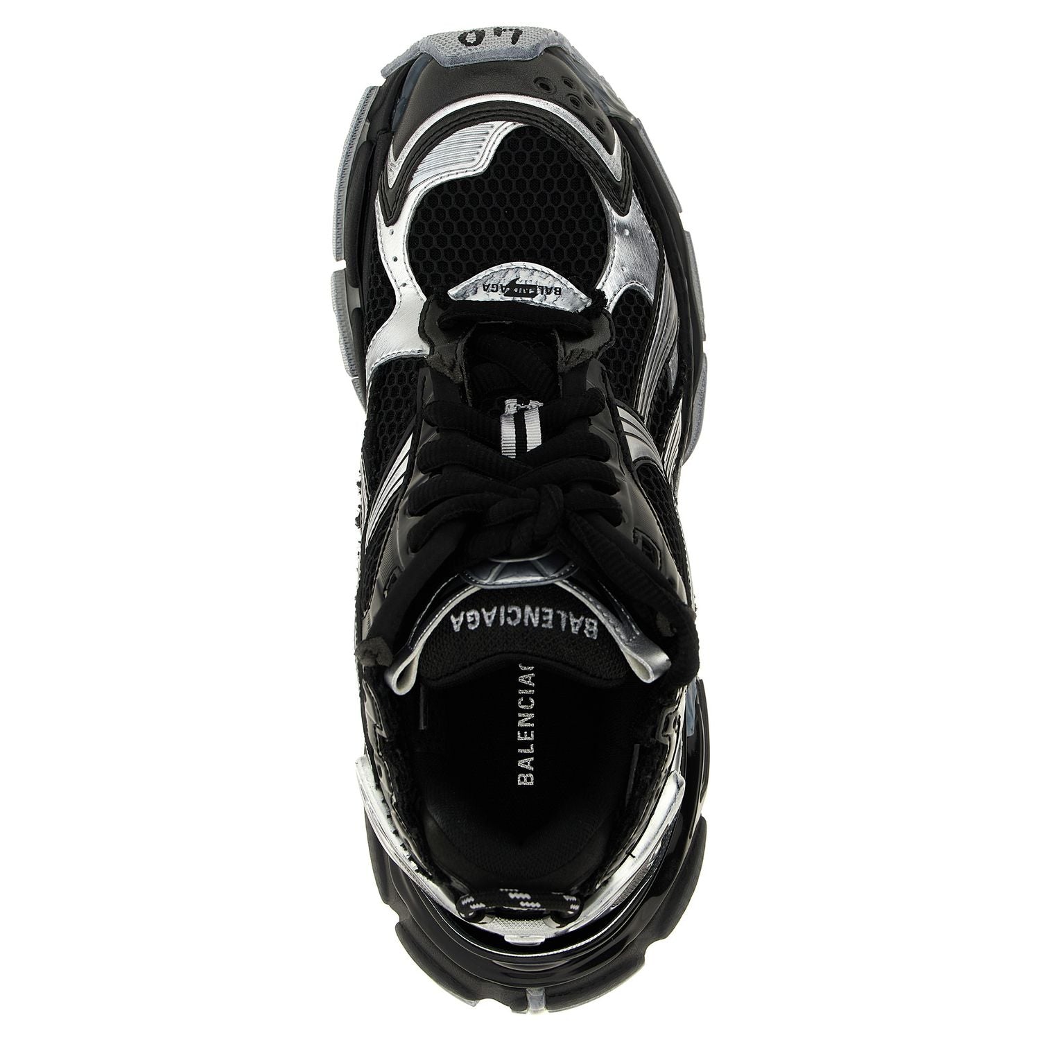 Balenciaga Black Polyethylene Athletic Sneakers