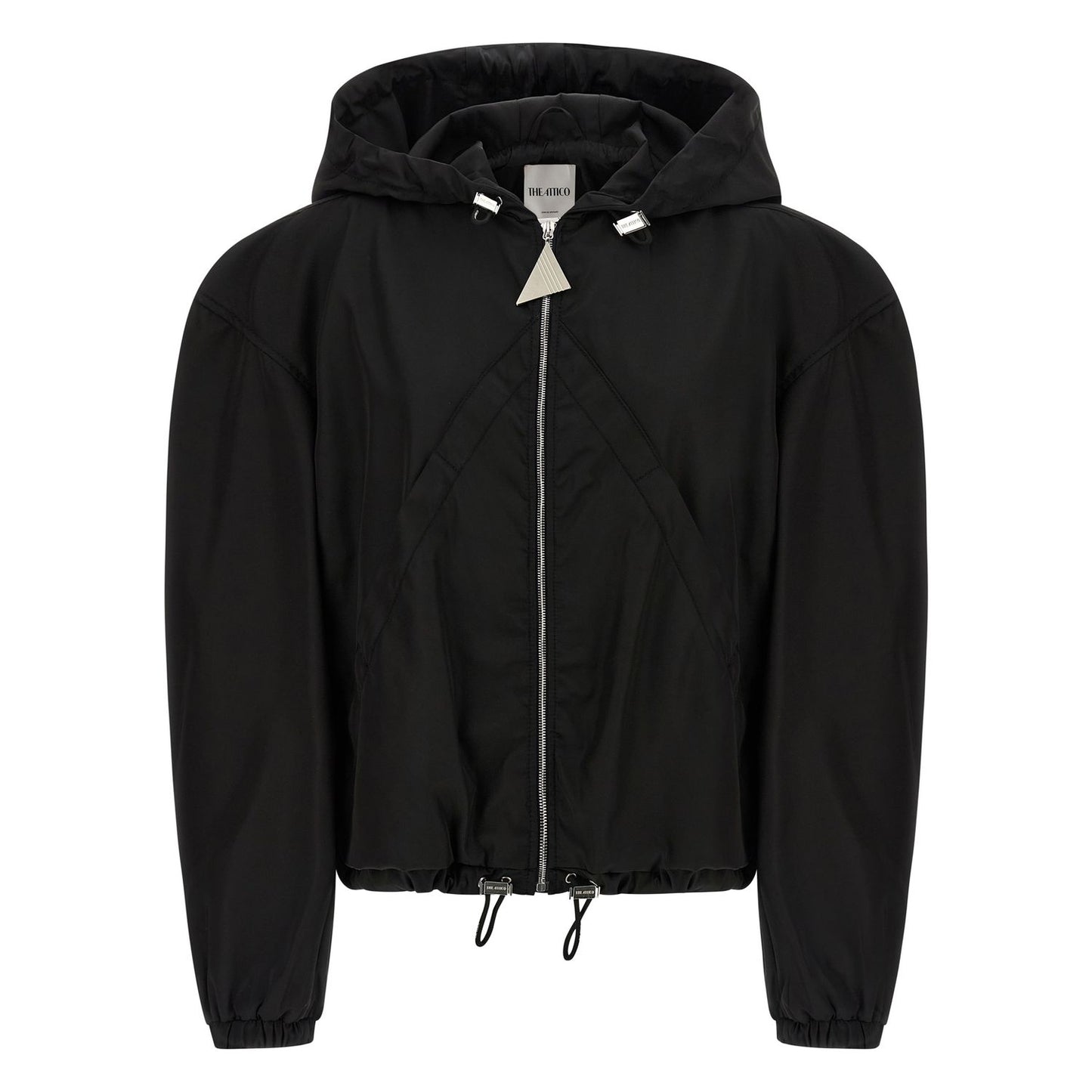 The Attico Black Polyamide Bomber