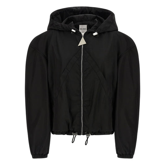 The Attico Black Polyamide Bomber