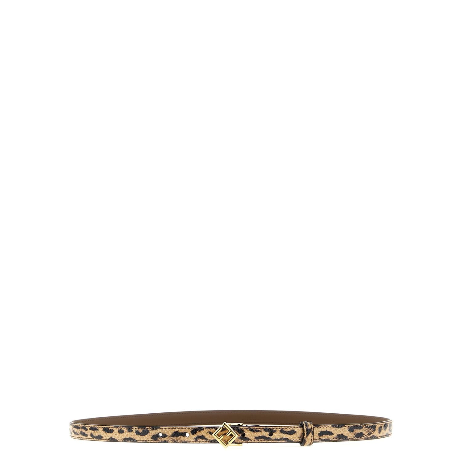 Fendi Multicolor Velvet Leather Regular Belt