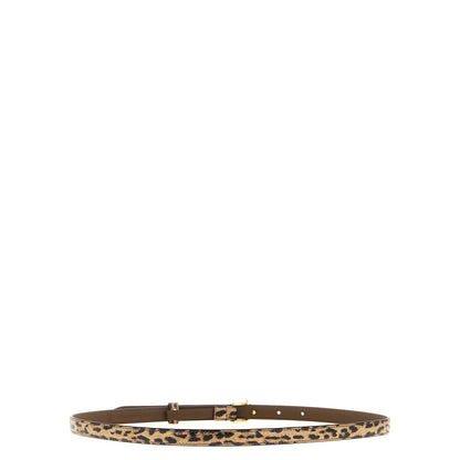 Fendi Multicolor Velvet Leather Regular Belt