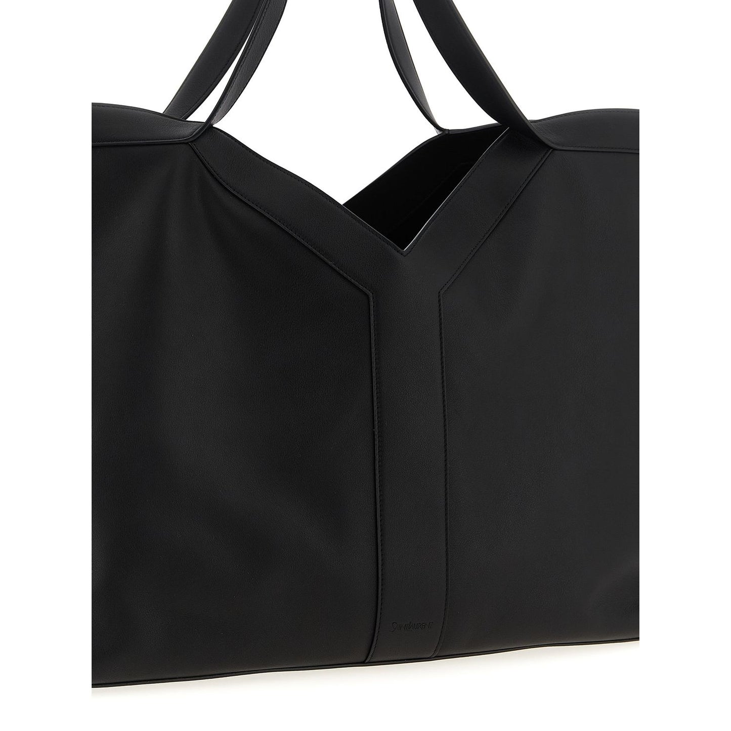 Saint Laurent Black Calfskin Tote Bag