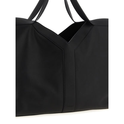 Saint Laurent Black Calfskin Tote Bag