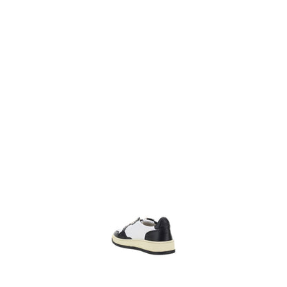 Autry White Calf Leather Bos Taurus Athletic Sneakers