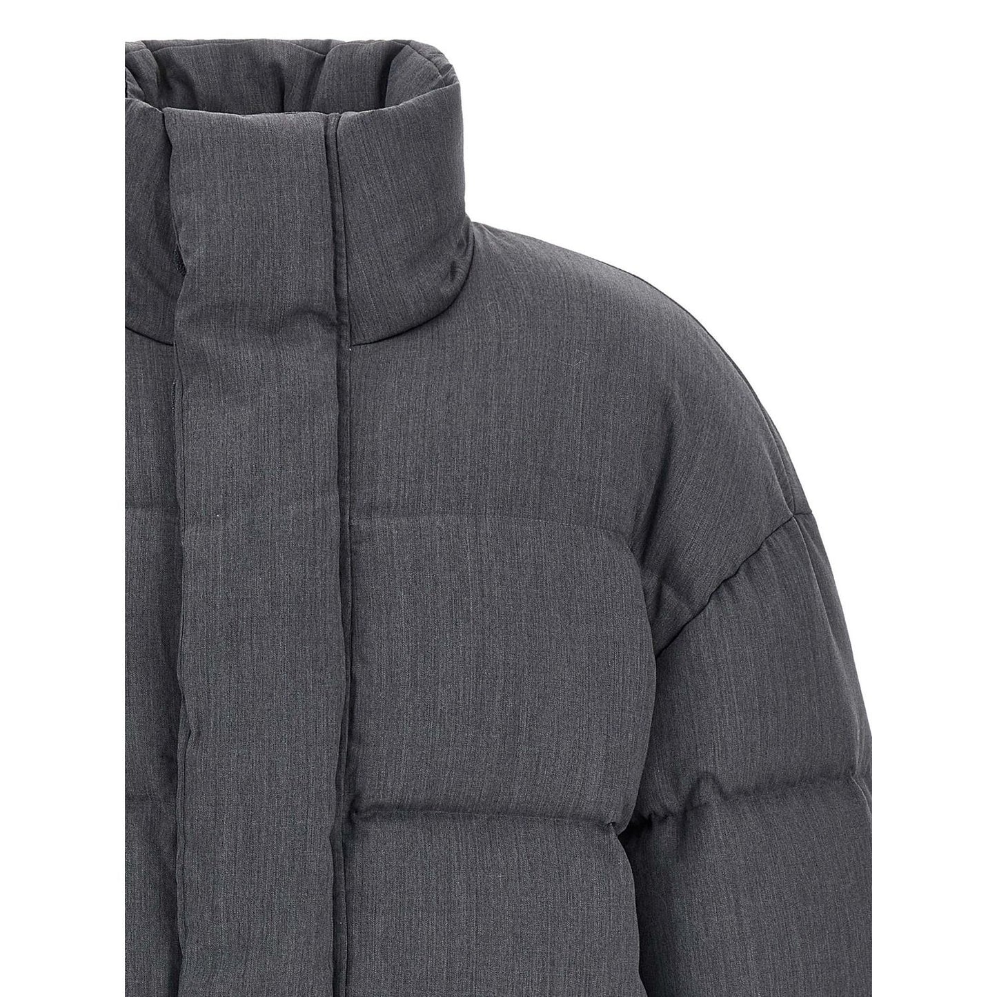 Entire Studios Gray Wool Full-Length Jacket