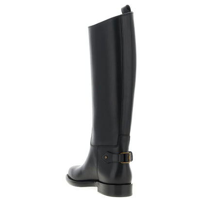 Burberry Black Calfskin Over The Knee
