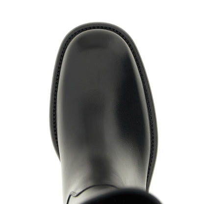 Burberry Black Calfskin Over The Knee