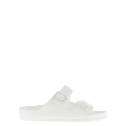 Birkenstock White Synthetic Slides