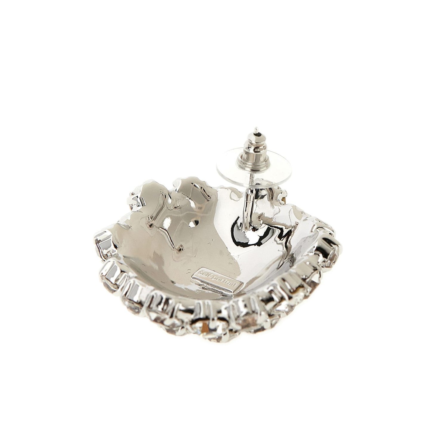Self-Portrait Silver Brass Earrings