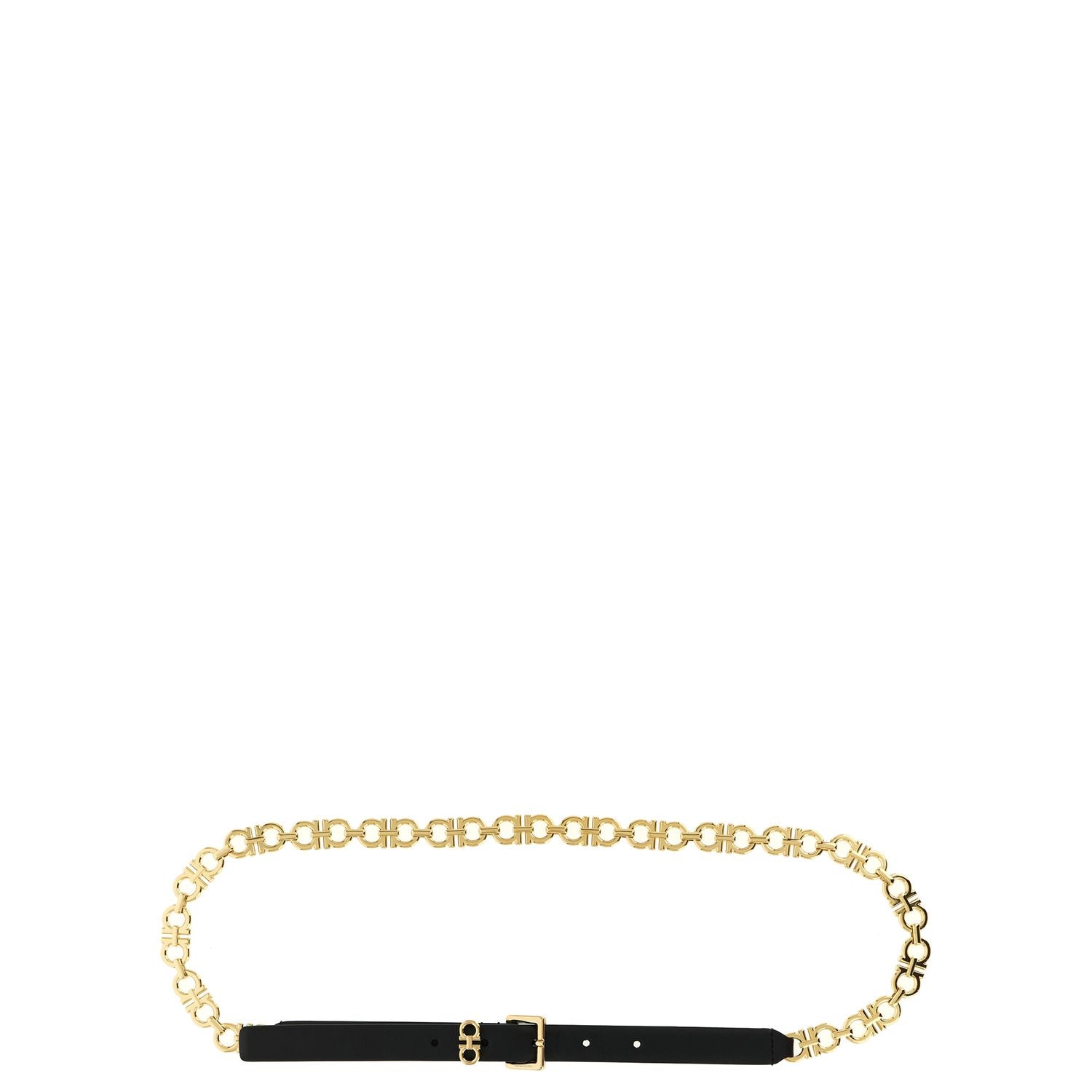 Ferragamo Black Calfskin Belt