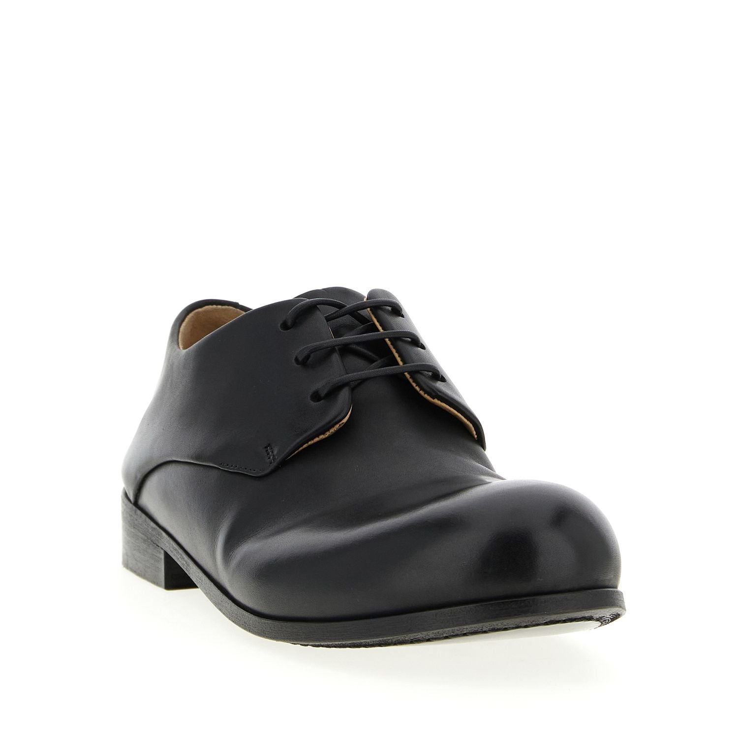 Marsell Black Calfskin Oxfords And Derbies