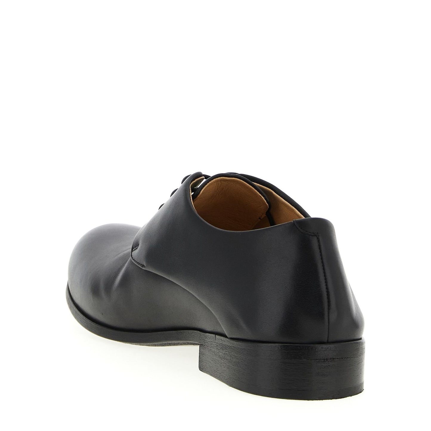 Marsell Black Calfskin Oxfords And Derbies