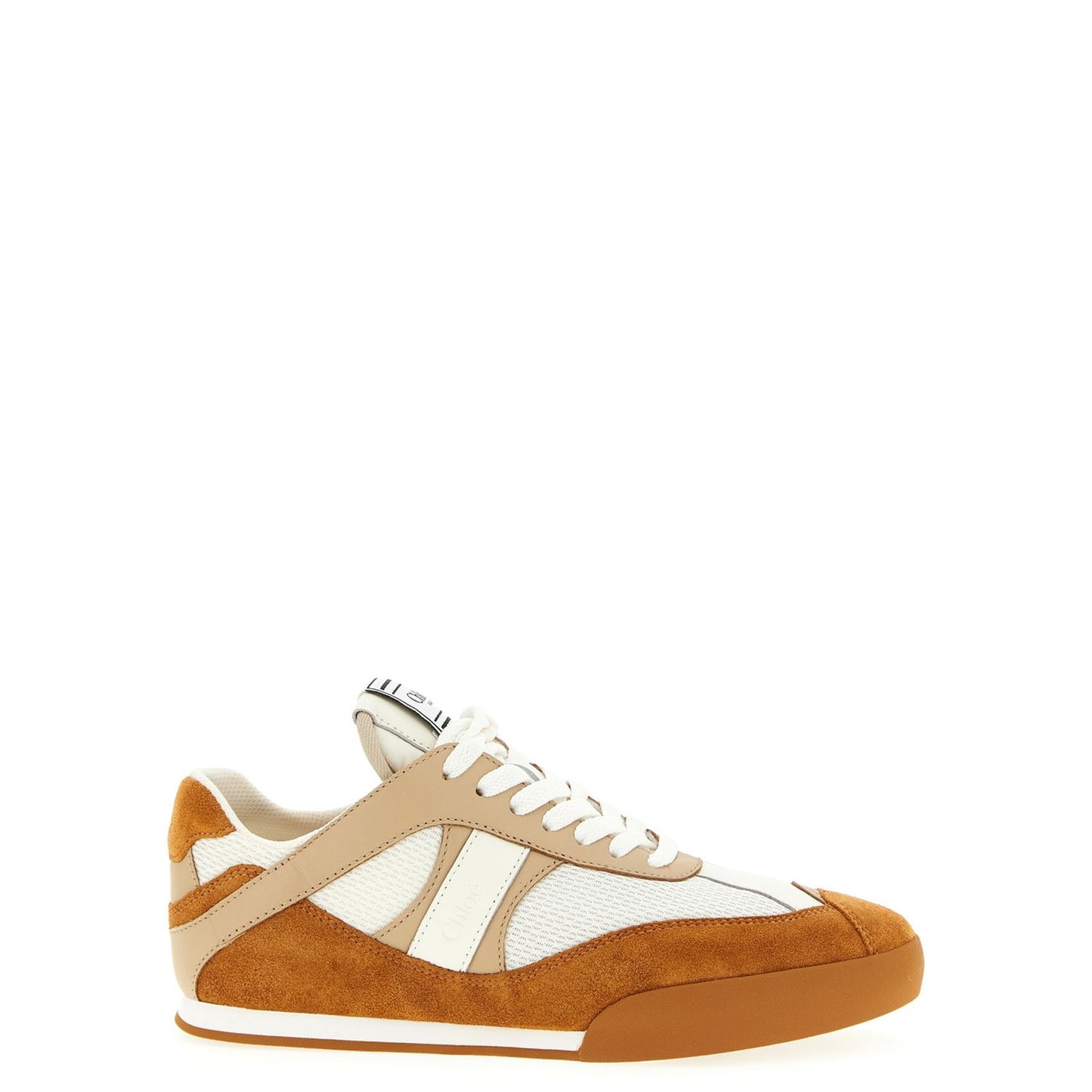 Chloé Beige Polyester Low Top Sneakers
