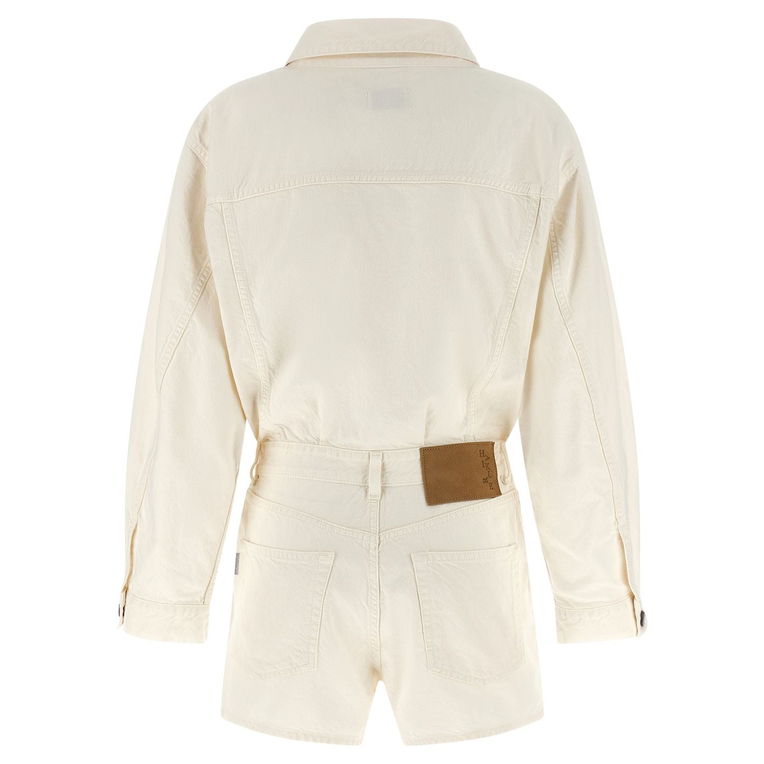 Haikure White Cotton Rompers