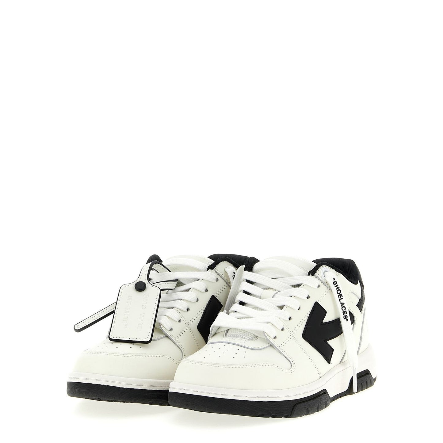Off-White Bicolor Calfskin Low Top Sneakers