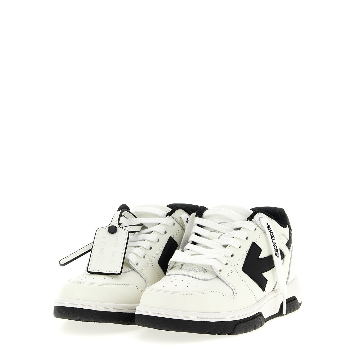 Off-White Bicolor Calfskin Low Top Sneakers