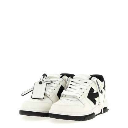 Off-White Bicolor Calfskin Low Top Sneakers