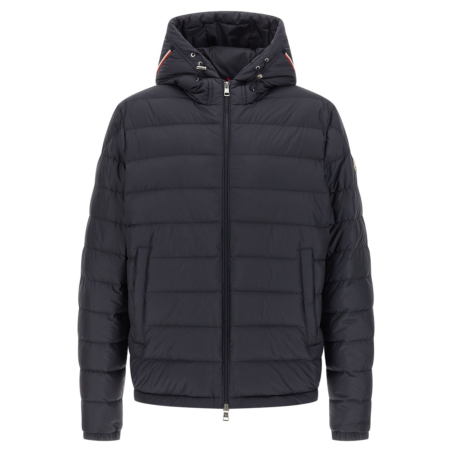 Moncler Blue Polyester Full-Length Jacket
