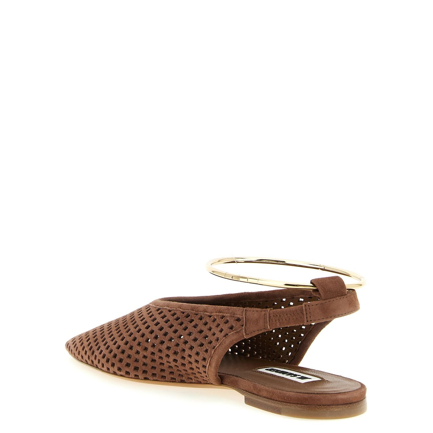 Jil Sander Brown Goatskin Ballet Flats