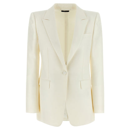 Tom Ford White Wool Blazer