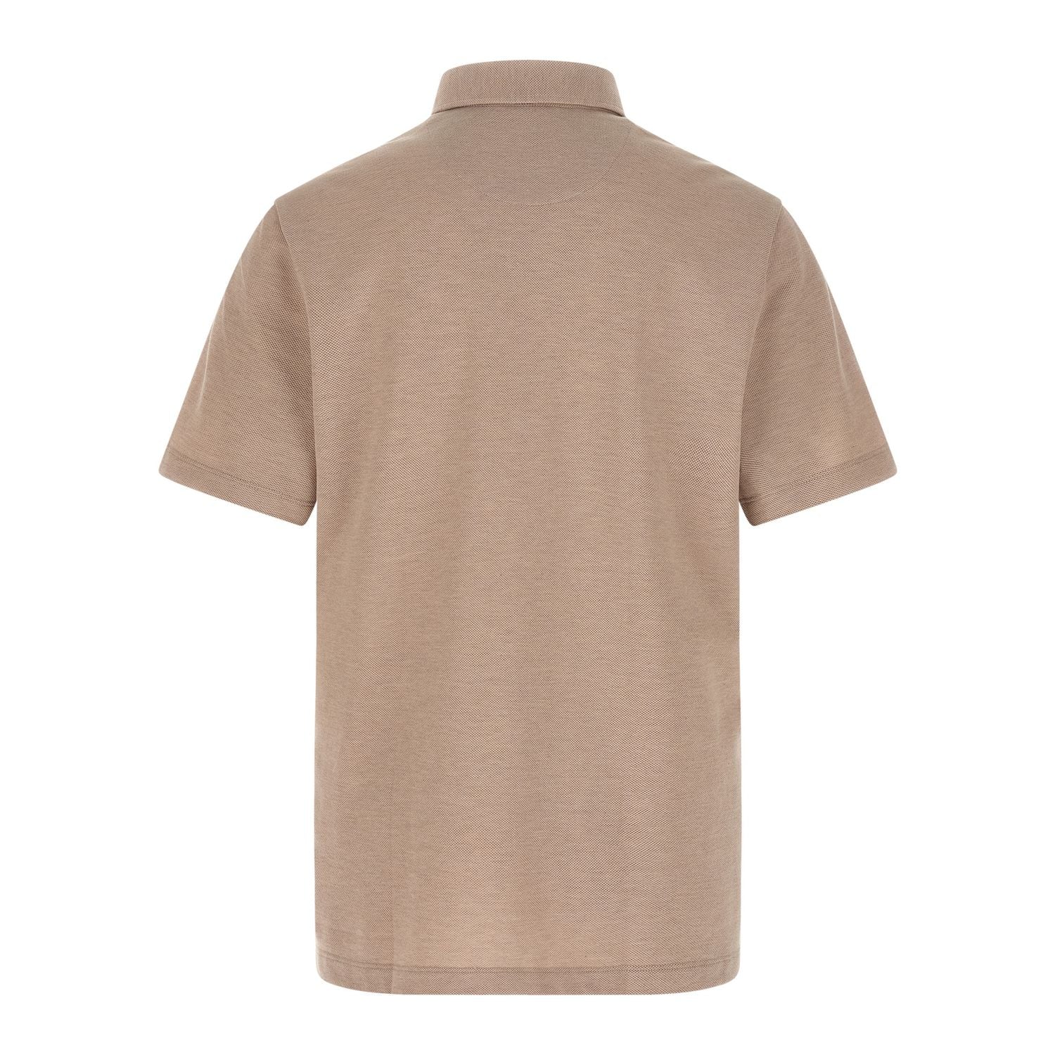 Brioni Beige Cotton Polo Shirt
