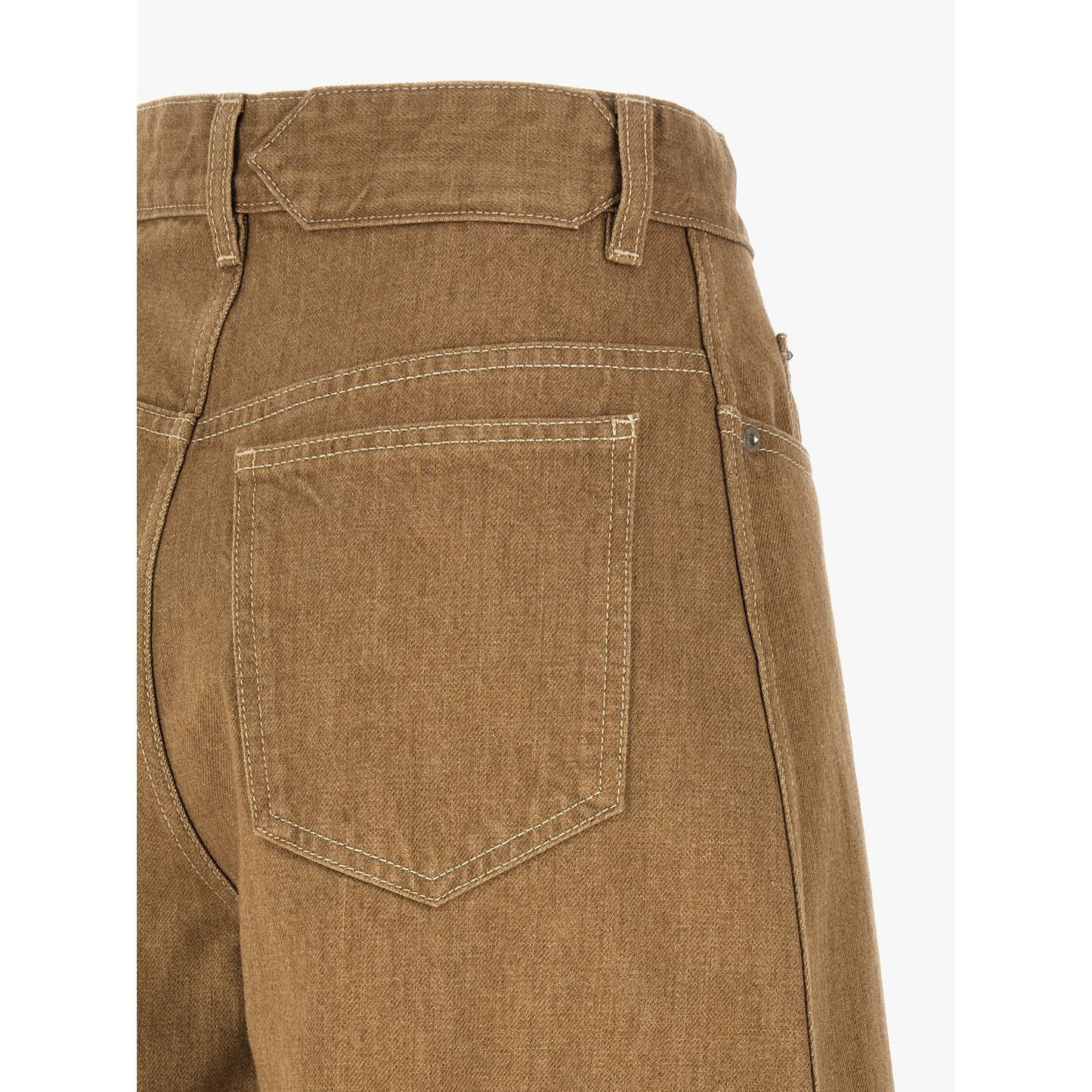 Jacquemus Beige Cotton Jeans Denim