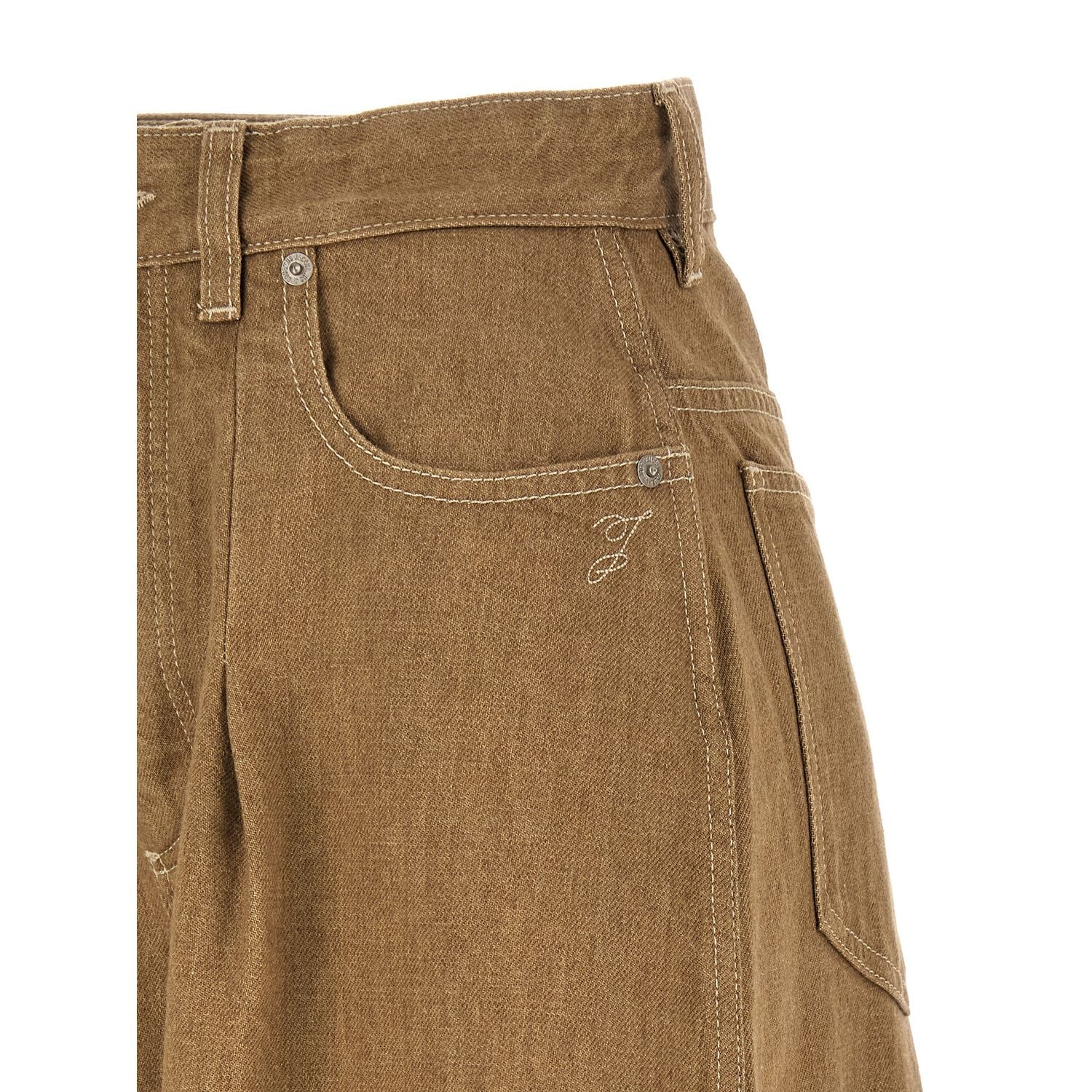 Jacquemus Beige Cotton Jeans Denim