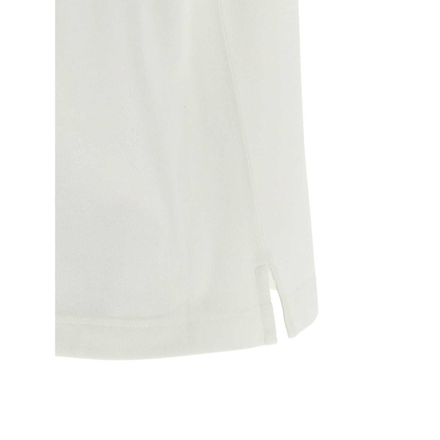 Burberry White Cotton Polo Shirt