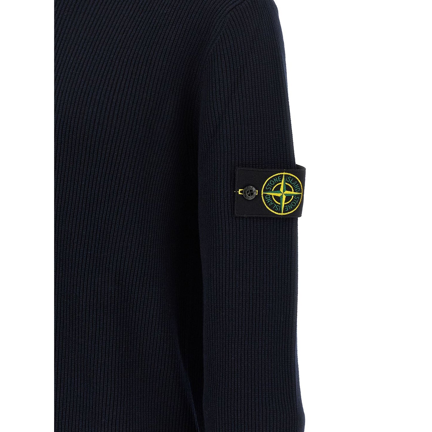 Stone Island Blue Cotton Cardigan