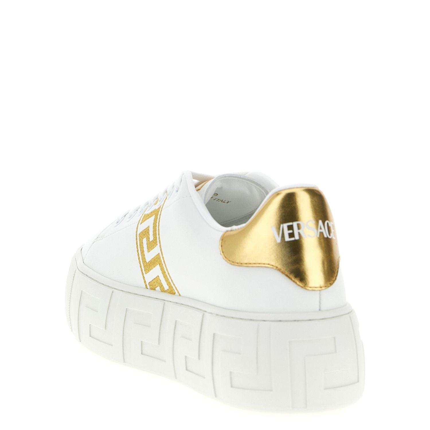 Versace Gold Nylon Platform Sneakers