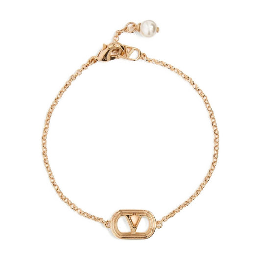 Valentino Garavani Gold Stainless Steel Bracelet