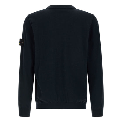 Stone Island Blue Cotton Cardigan
