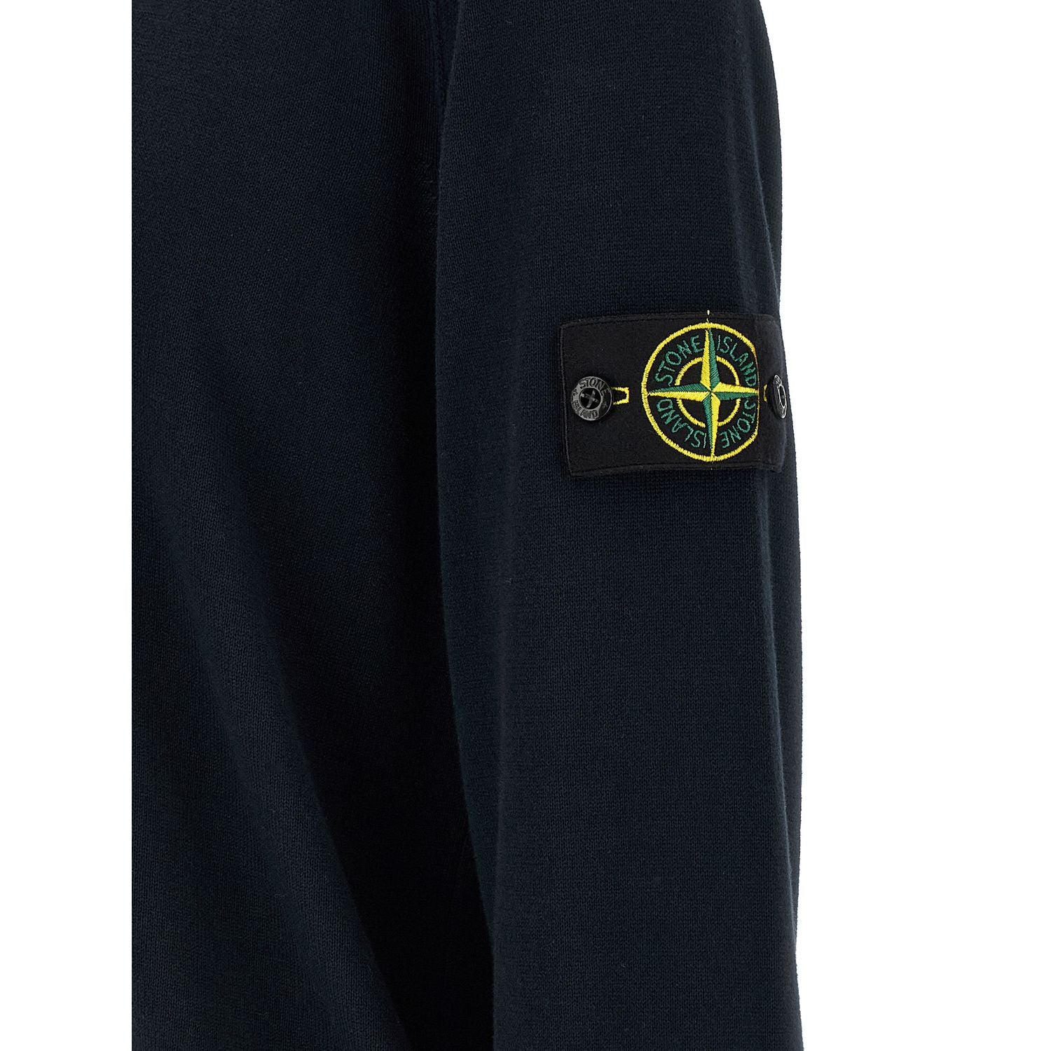 Stone Island Blue Cotton Cardigan