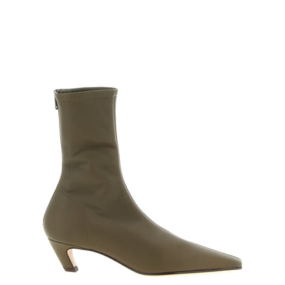 Khaite Bicolor Lambskin Ankle Boots
