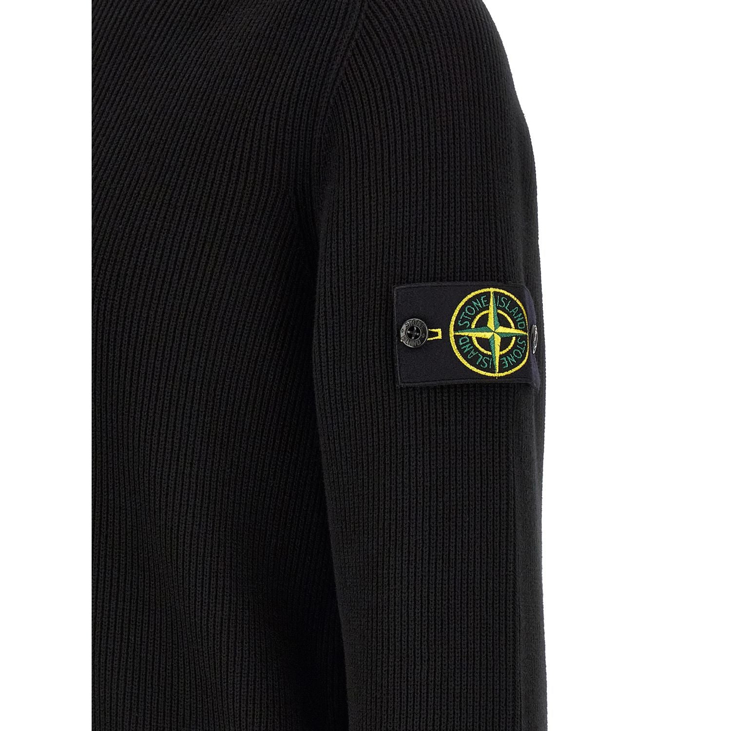 Stone Island Black Cotton Cardigan