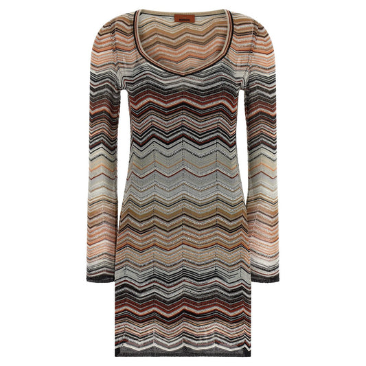 Missoni Brown Viscose Short Dress