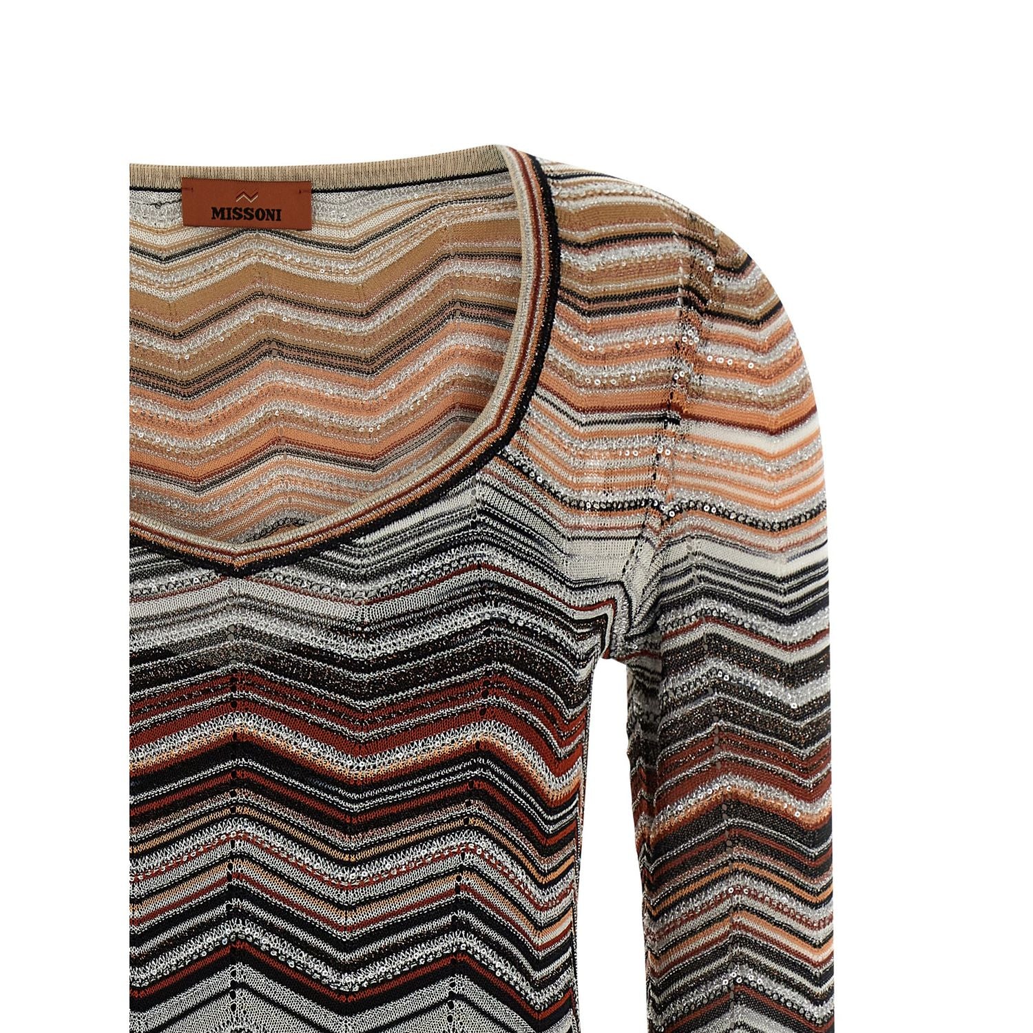 Missoni Brown Viscose Short Dress