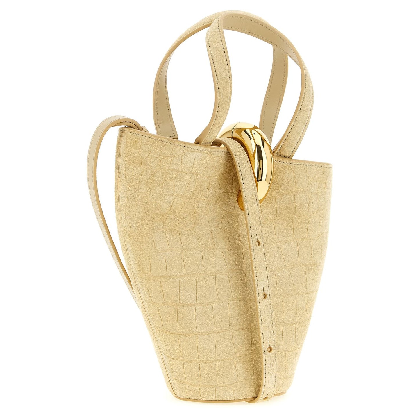 Jacquemus Beige Calfskin Handbag
