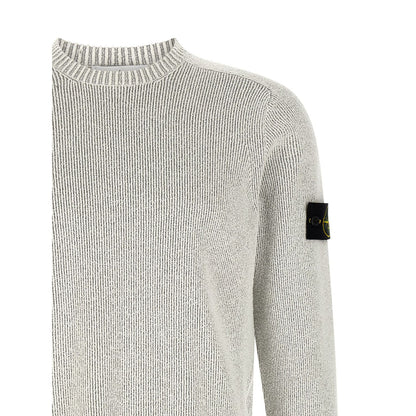 Stone Island Gray Cotton Cardigan