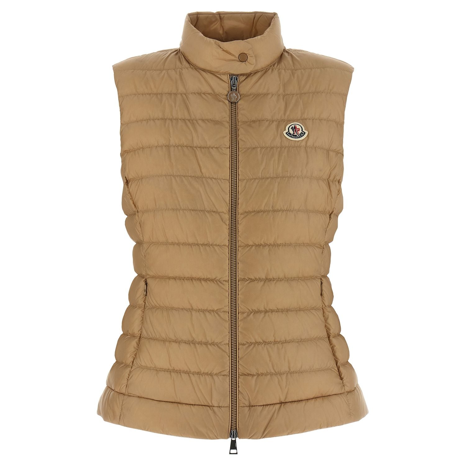 Moncler Beige Polyamide Sleeveless Jacket