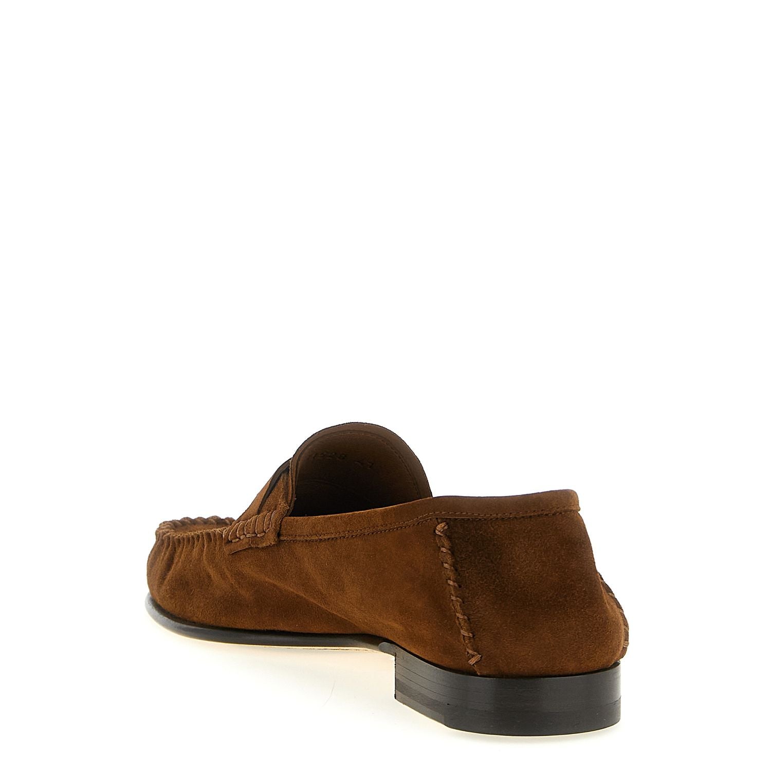 Tom Ford Brown Suede Leather Slip-On Loafers